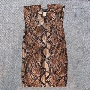 Mini snake skin dress Small